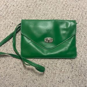 Envelope style green purse